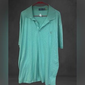 POLO RALPH LAUREN dress SHIRT short sleeve button up Pima